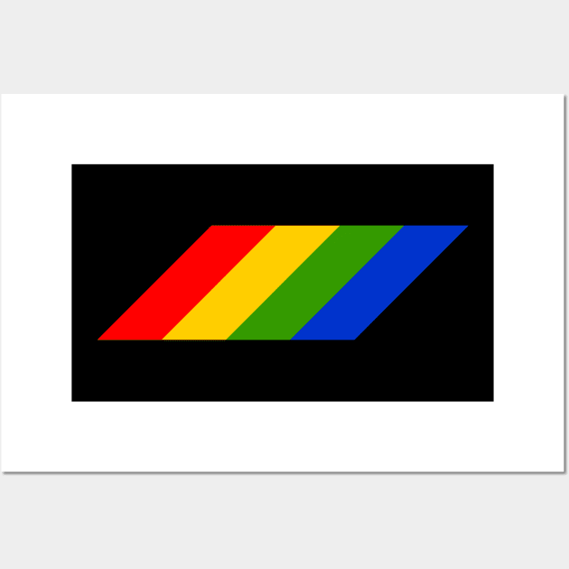 Iconic Colour Bars of the Sinclair Spectrum Wall Art by retrochris